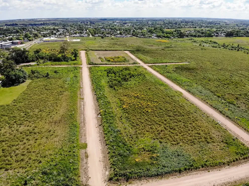 Drone view of a land subdivision in Barros Blancos